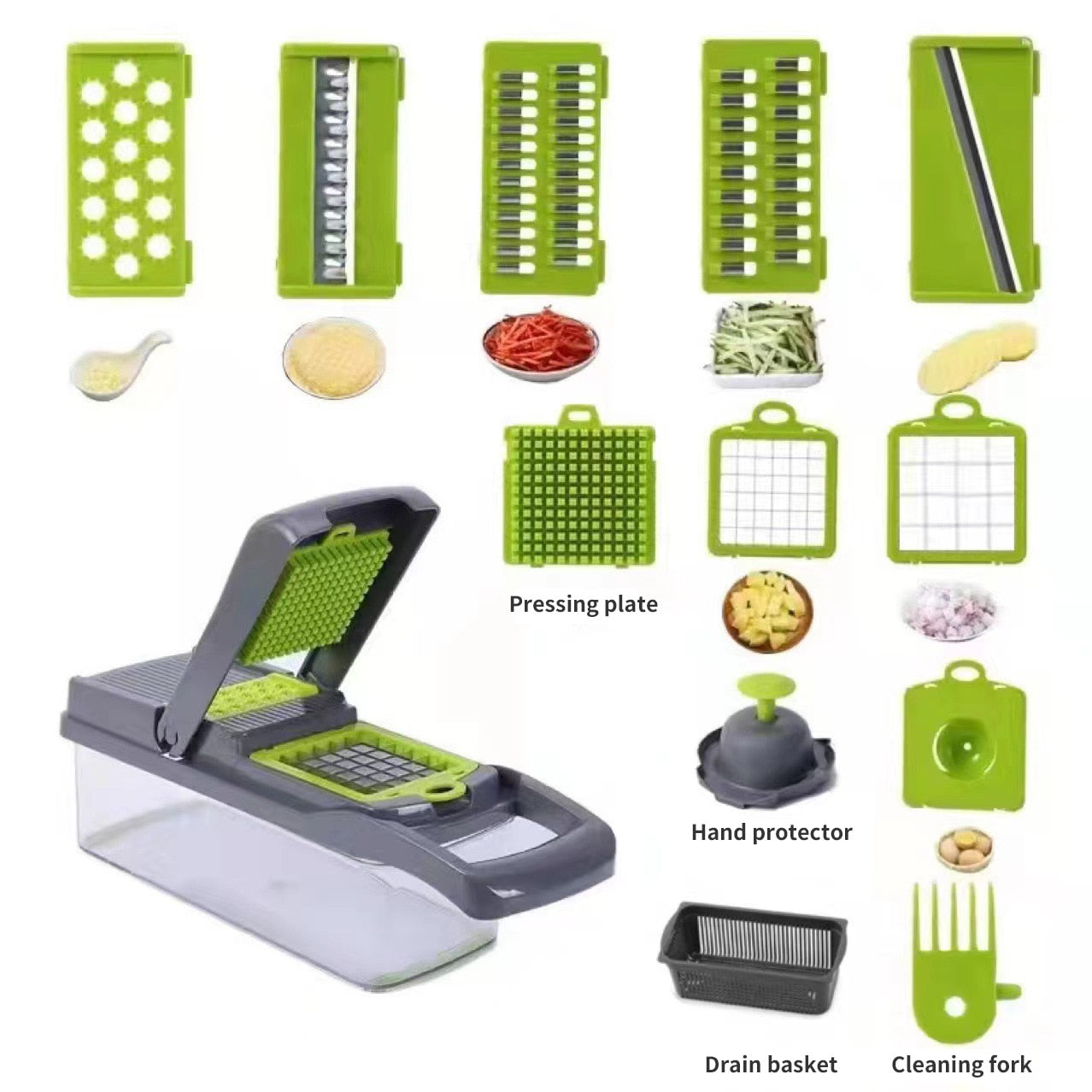 12-in-1 Multifunctional Vegetable Slicer/Cutter/Shredders