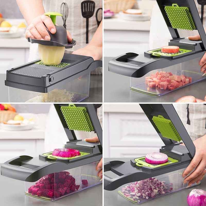 12-in-1 Multifunctional Vegetable Slicer/Cutter/Shredders