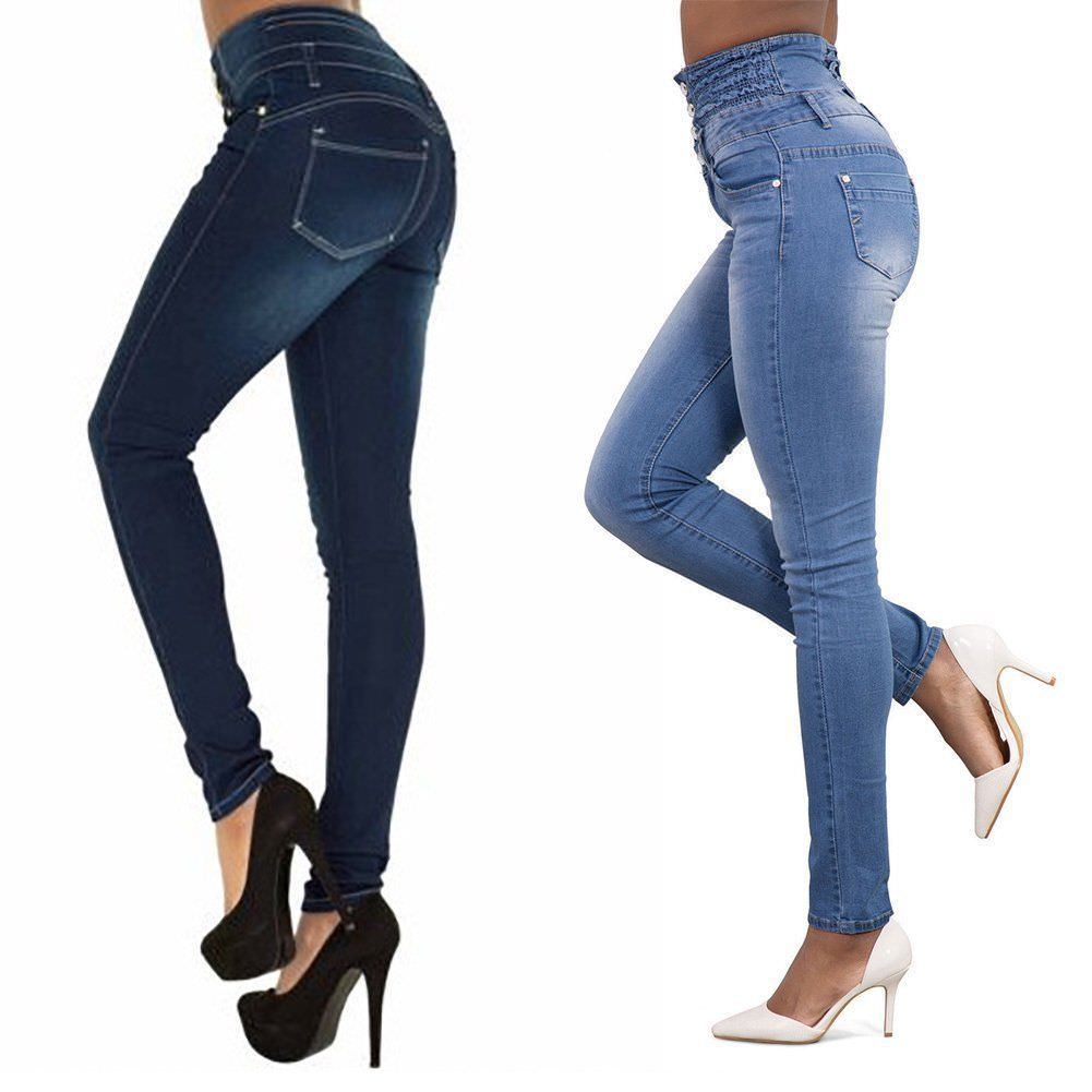 Woman Denim Pencil Pants Top