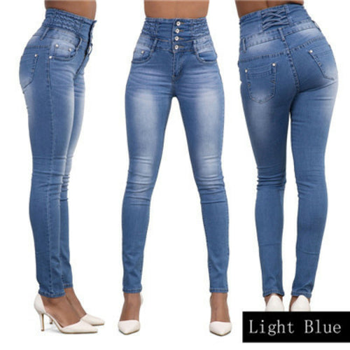 Woman Denim Pencil Pants Top