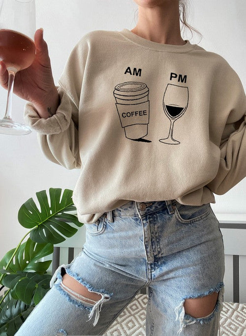 Coffee & Wine Sweatshirt