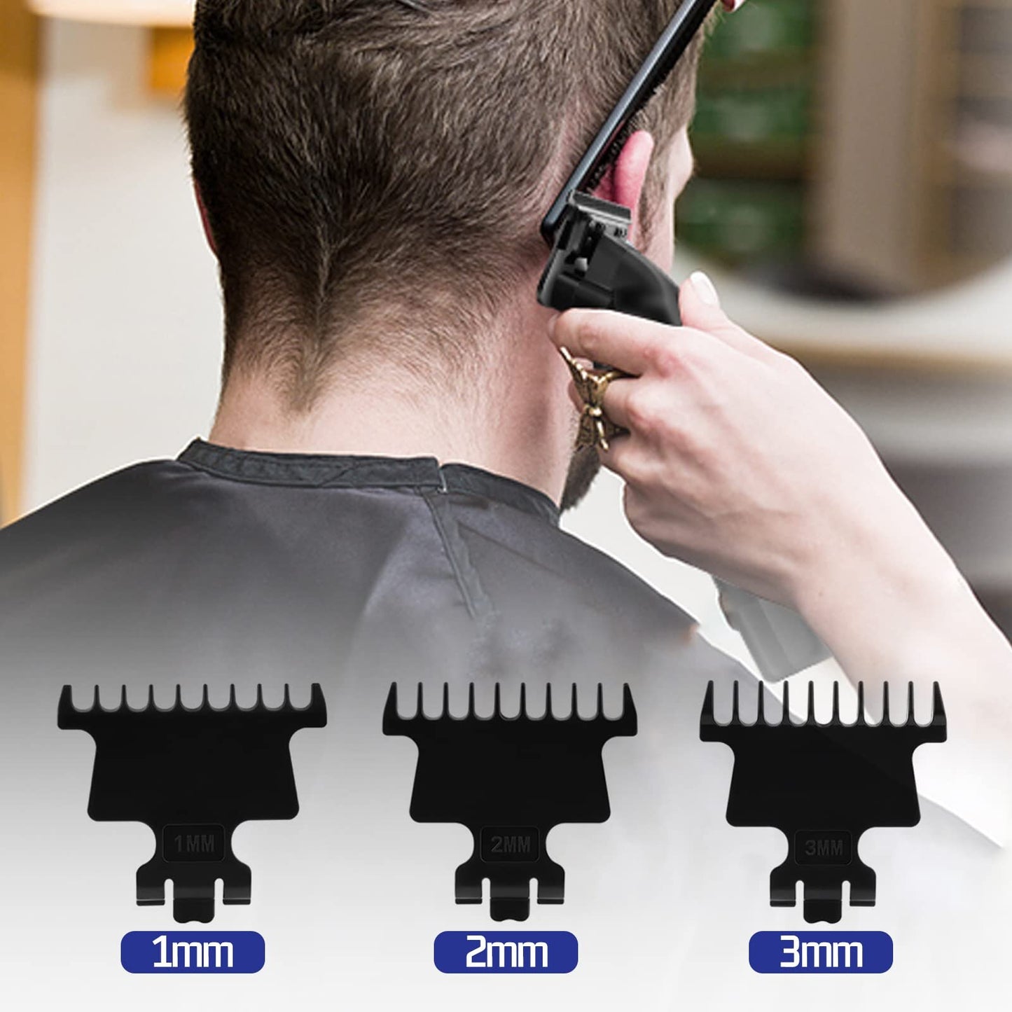 Kemei Black Hair Clippers For Men Cordless Clippers For Hair Cutting