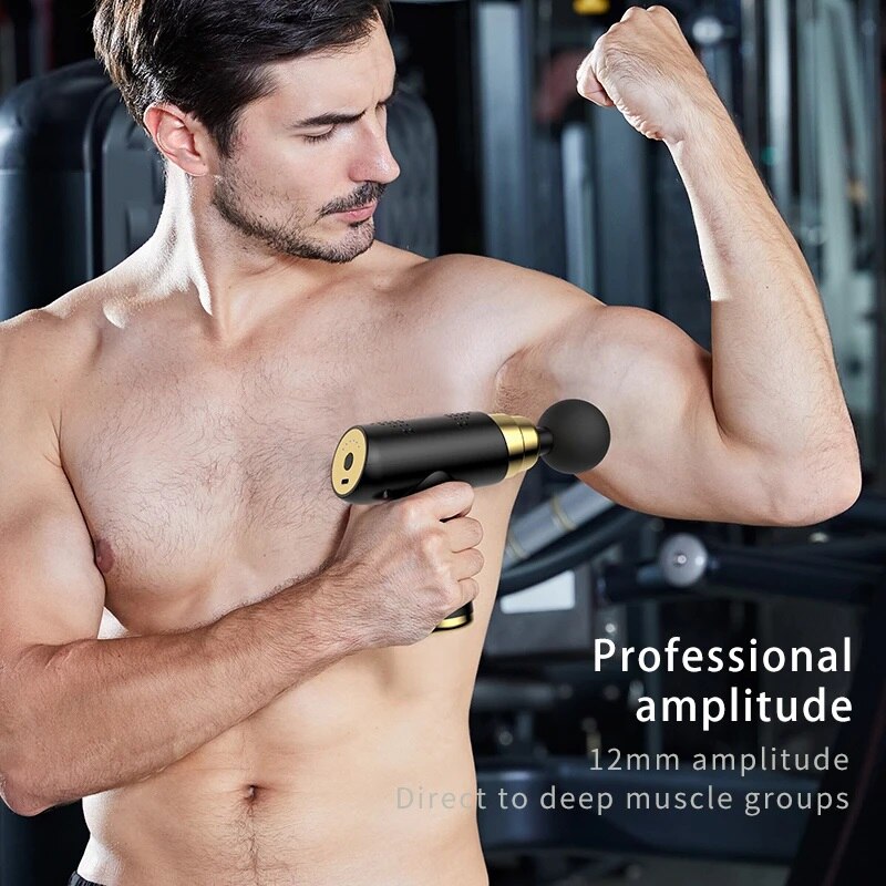 Portable Mini Massage Gun Pistol Facial Massager For Body Neck Deep