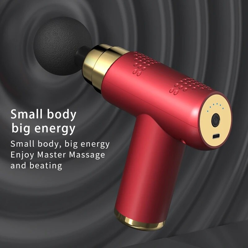 Portable Mini Massage Gun Pistol Facial Massager For Body Neck Deep