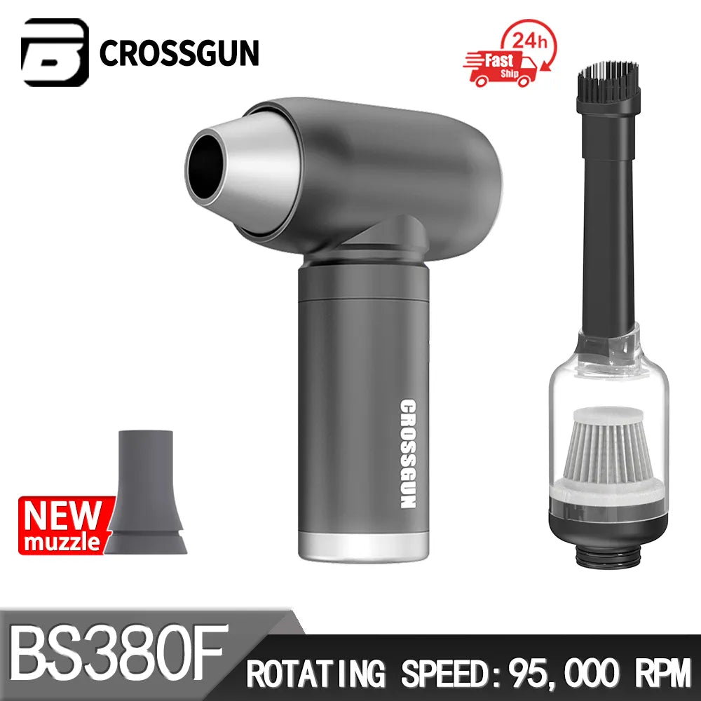 CROSSGUN Mini Turbine Blower Jetfan Electric Blower Rechargeable