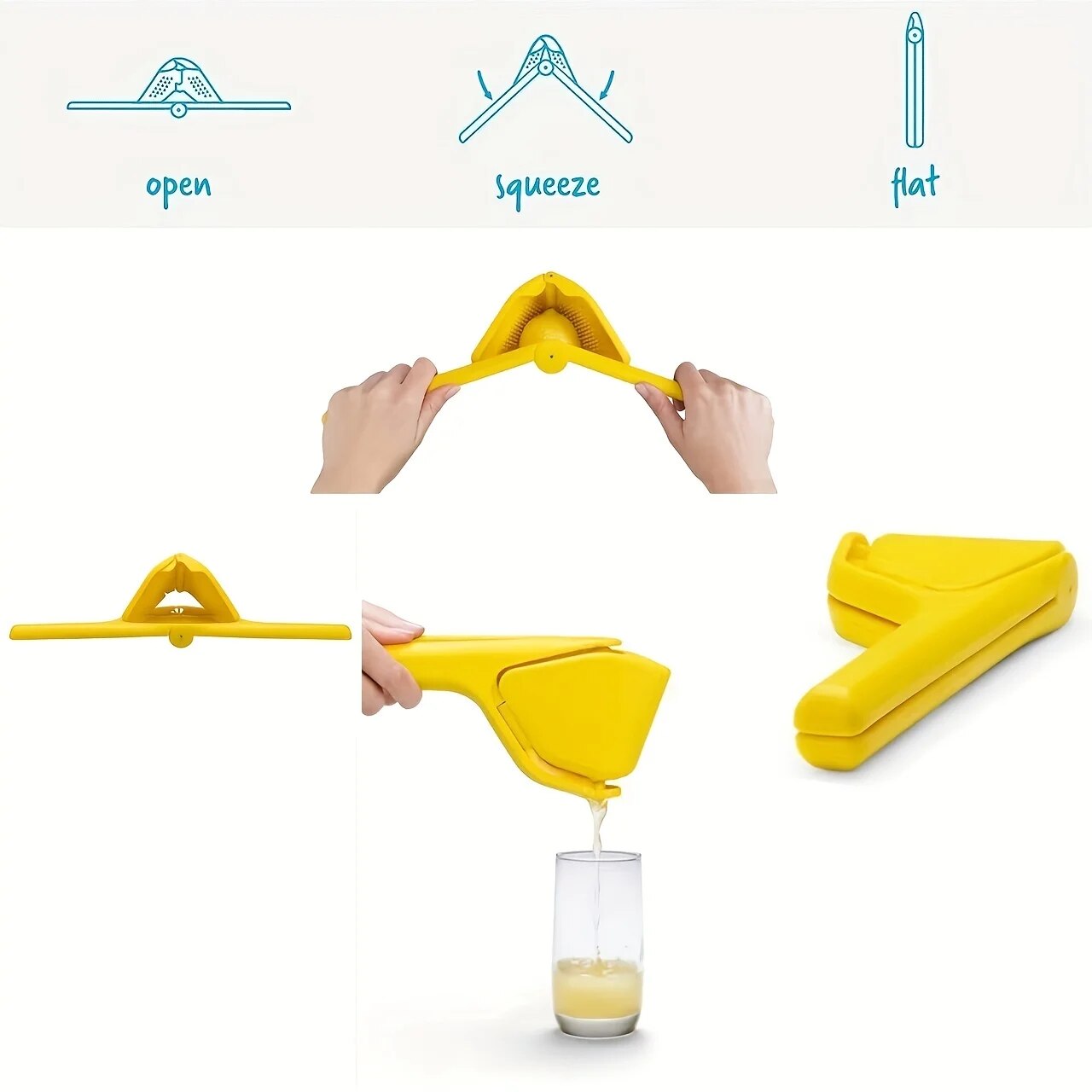 1pc Manual Citrus Juicer, Lemon Squeezer, Easy-to-Use Juice Press