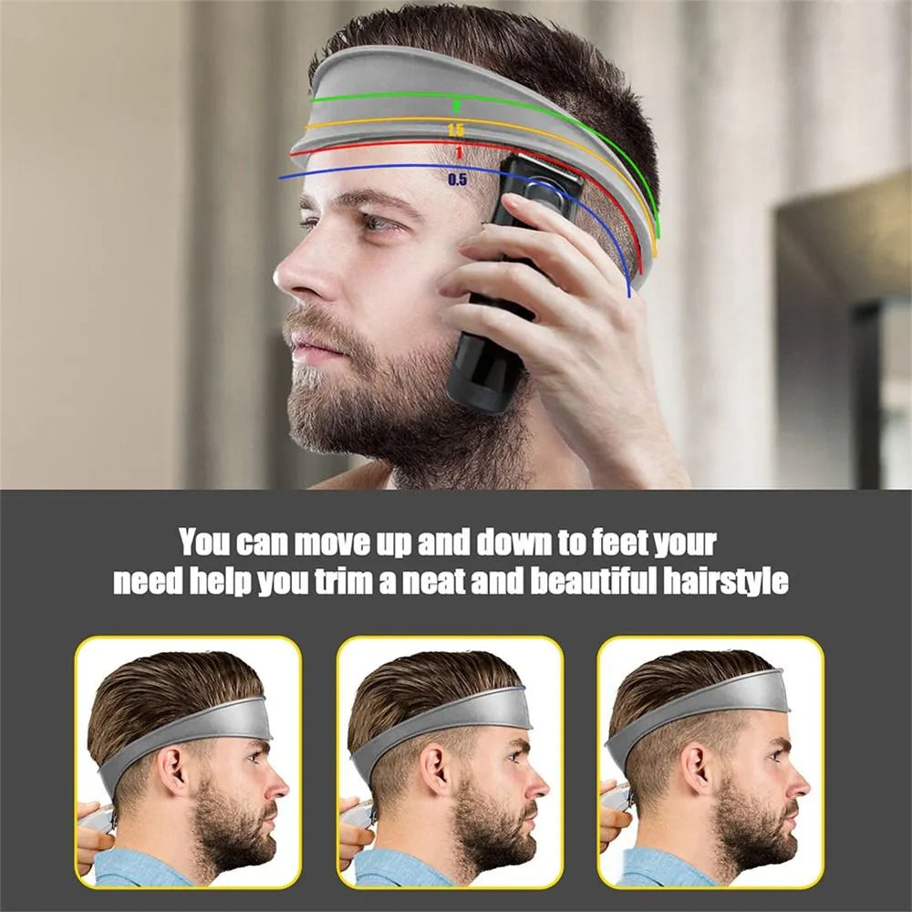 DIY Home Hair Trimming Home Haircuts Curved Headband Silicone Neckline