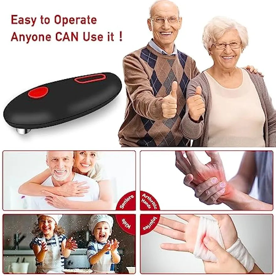 Electric Can Opener Automatic Jar Bottle Can Open Machine One Touch