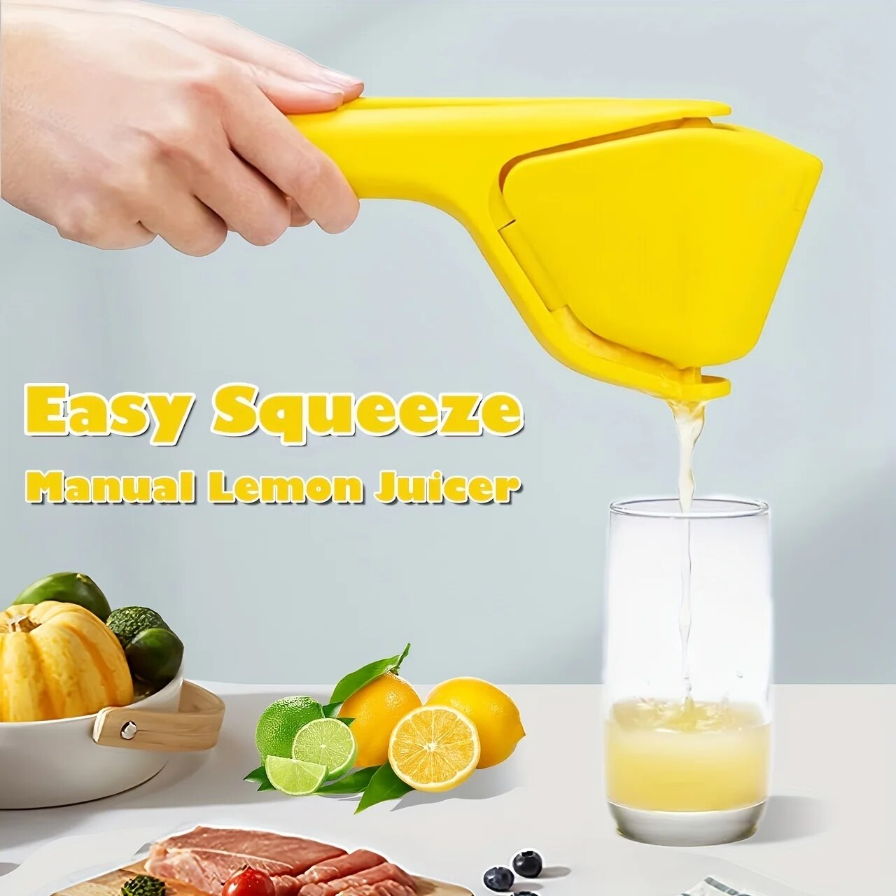 1pc Manual Citrus Juicer, Lemon Squeezer, Easy-to-Use Juice Press