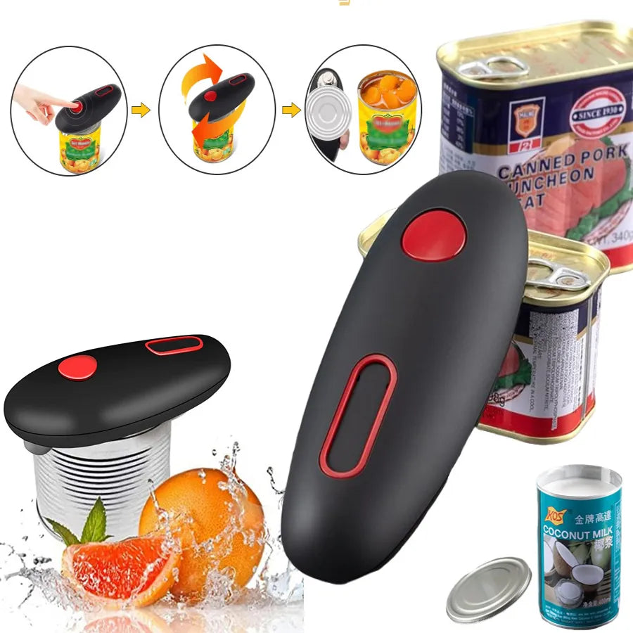 Electric Can Opener Automatic Jar Bottle Can Open Machine One Touch