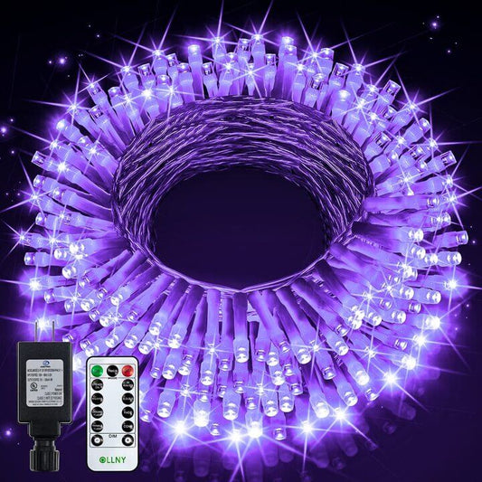 Ollny 180 LED Clear Wire Lights to use as Curtain Lights 8 Modes