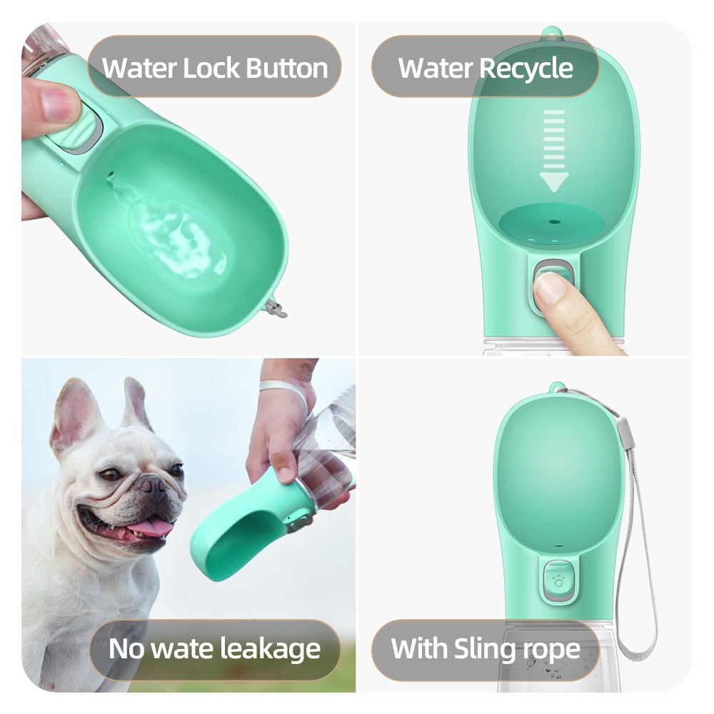 Portable Dog Travel Water/Food Dispenser Feeder