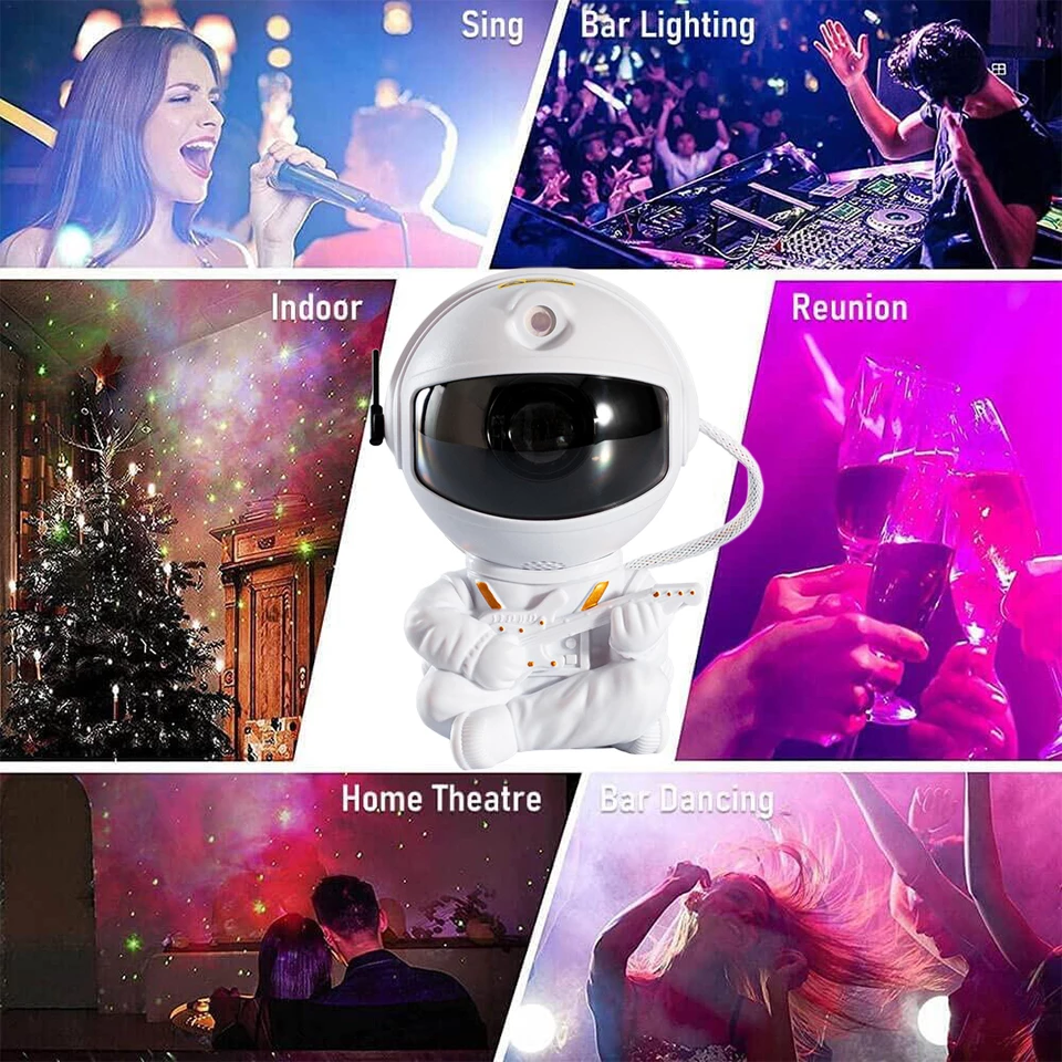 Astronaut Projector Starry Sky, Nebula, Galaxy Stars Night Light