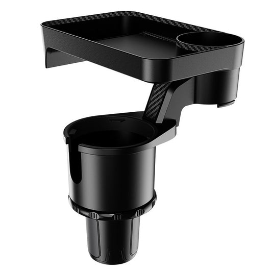 Car Cup Holder with Attachable Tray 360° Swivel