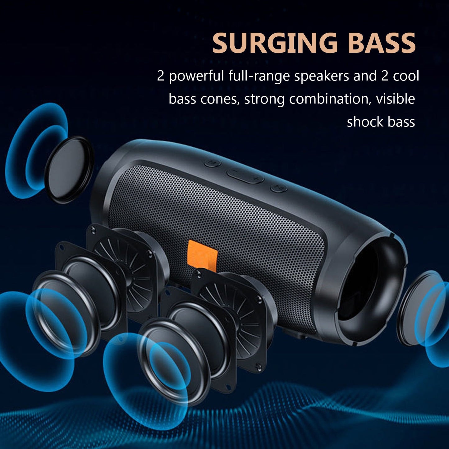 Bluetooth Speaker BT5 Portable Wireless Waterproof Stereo