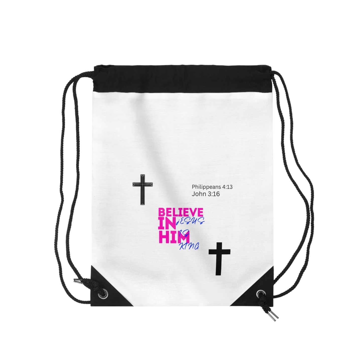 Fear Him Drawstring Bag