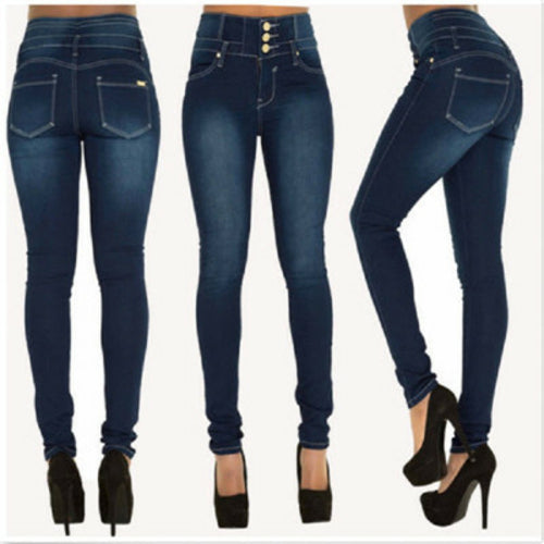 Woman Denim Pencil Pants Top