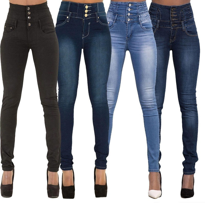 Woman Denim Pencil Pants Top